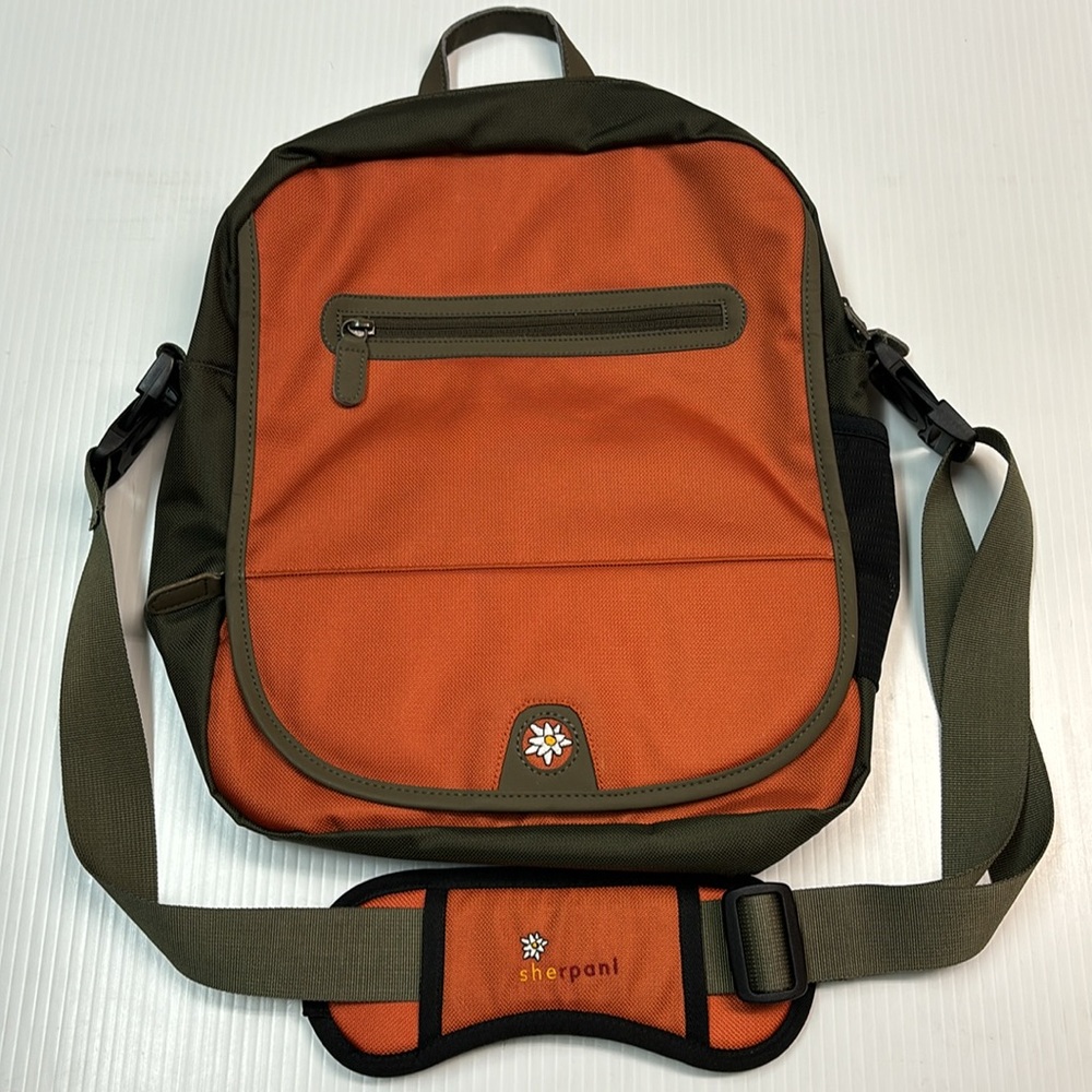 Sherpani Chica Orange/Brown Crossbody Bag